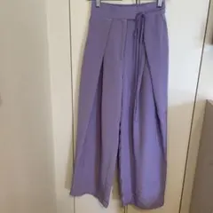 紫 ワイドパンツ サイズS