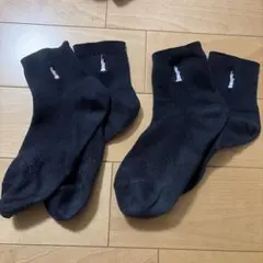 【中古】EAST BOY スクールソックス　紺二足セット　正規品両面女神刺繍のサムネイル