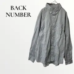 バックナンバー ピンオックスBＤシャツ ブラウス グレー 長袖 【L】 シンプルのサムネイル