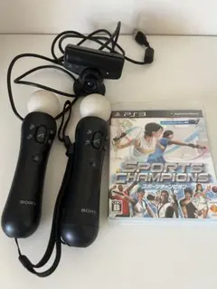 PS3・PS4対応モーションコントローラー 2個 + カメラ+PS3ソフト