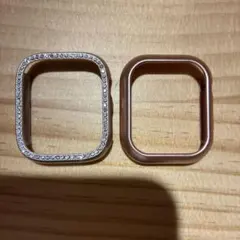 Apple Watch ケース 2個セット クリスタルシルバー ローズゴールド