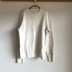 ユニクロ　ホワイト　トレーナー　メンズM