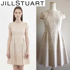 JILLSTUART　ジル スチュアート　ウールブレンド　刺繍ワンピースのサムネイル