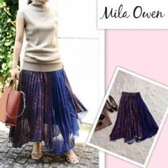 【定価12,100円】Mila Owen アシンメトリー プリーツスカート