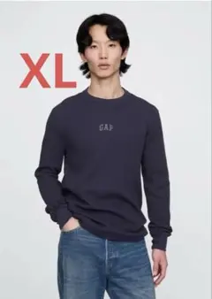 新品未開封 GAP ロゴ ワッフル ニット ロンT ギャップ