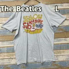 ザビートルズ 水色 Tシャツ イエローサブマリン プリント L メンズ【う771のサムネイル