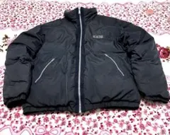 コンバースメンズブラック肉厚ダウン50% フェザー50%LL