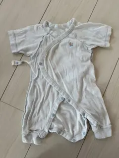 familiar ベビー肌着 ラップスタイル 水色