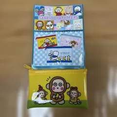サンリオキャラクターズ おさるのもんきち　フラットポーチ