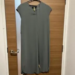 NOLLEY'S sophi ノースリーブひざ丈ワンピース グレー