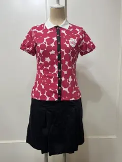 カッパ♡レディース ゴルフ ワンピース ピンク系ドット