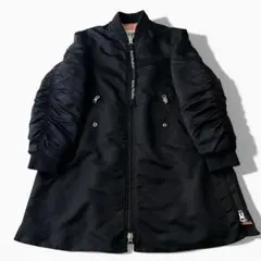 美品 Acne studios MA-1 ボンバー コート ロング ブラック34