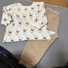 ユニクロ　キルトパジャマ　クマのプーさん　90cm