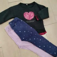 西松屋　ユニクロ　トレーナー　コーデュロイ　レギンス　90 100　3点セット