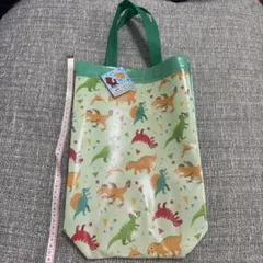 【美品】恐竜＆ドラゴン バッグ　25×33cm マチ付