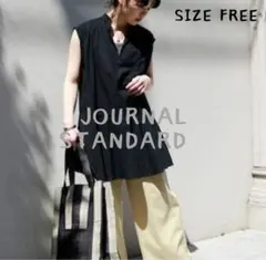 JOURNAL STANDARD ギャザーフレアチュニック ブラック フリーのサムネイル