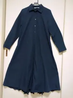 ☆ZARA☆ シャツワンピース ☆バックプリーツロング ☆大人可愛い