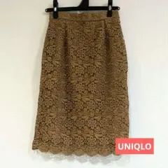 ✨️美品✨️【ユニクロ】レースタイトスカート（ひざ丈）