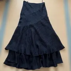 SCOT CLUB ブラックフレアスカート