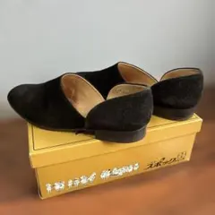 HARUTA スポックシューズ ブラック スエード