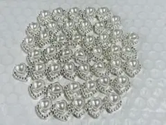 カスタム合金８穴パールハートビーズ②