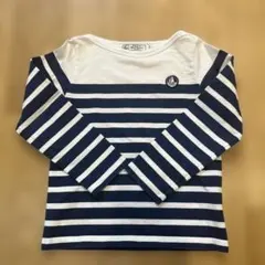 【Petit Bateau】ボーダーカットソー　6ans
