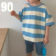 半袖　Tシャツ　ボーダー　子供服　ベビー　キッズ　トップス　夏　90