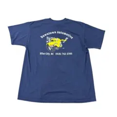 バックプリントTシャツ　ネイビー　XL JERZEES製 古着　8gのサムネイル