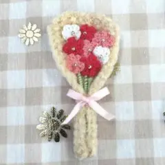 枯れない花束　ミニブーケ　小花　ピンク
