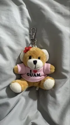 I LOVE GUAM くま ぬいぐるみ キーホルダー