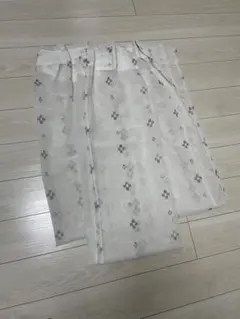 IKEAホワイト柄GULVINGFLY レースカーテン250×145