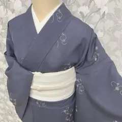 正絹 絽小紋 笹蔓緞子 夏きもの やまとのサムネイル