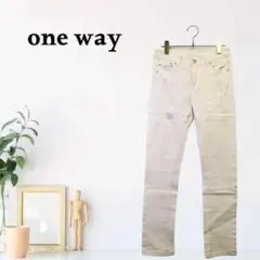 zG835【L】one way デニム ストレート見え