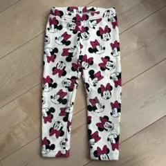 《GAP ギャップ》ミニーちゃん総柄　裏起毛パンツ　3years 100サイズ
