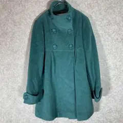 ピンクアドベ（M）コート☘️スタンドネック/ラシャ/ピーコート/モックネック