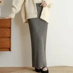 Ｉラインシルエットニットスカート