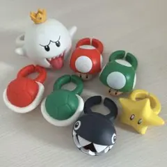 スーパーマリオ ファッションリング コレクション 全7種　コンプリートセット