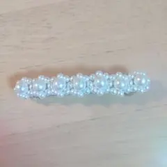 エレガント パール ヘアクリップ