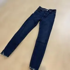 ZARA スキニーデニム EUR 36 フリンジ裾