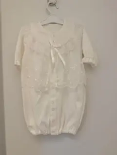 【値下げ中】ドレスカバーオール 70cm ホワイト