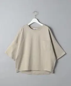 United arrows ドルマンスリーブ ポケット Tシャツ ベージュ