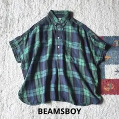D221707 BEAMS BOY チェック柄 切換 半袖シャツ | Mercari