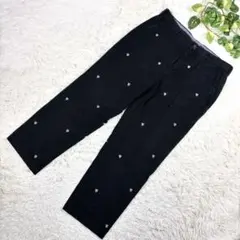 ブルックスブラザーズ チノパン 刺繍 総柄 ブラック クラーク W36 L30
