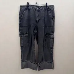 SHEIN ワイドデニムカーゴパンツ