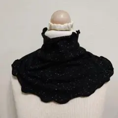 ハンドメイド 綿100％ニットのちょっとゆったりネックウォーマー
