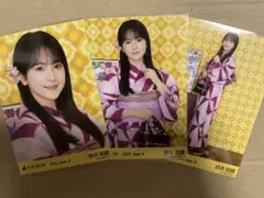 乃木坂46 生写真 浴衣 2026 鈴木佑捺 3種コンプ - メルカリ