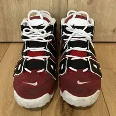 NIKE エア モア アップテンポ ブルズ 26.5cm モアテン 赤黒