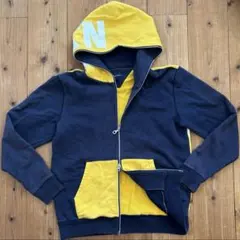 TOMMY HILFIGERフード付きパーカー ダブルジップ L