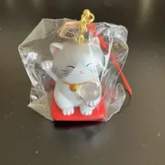 招き猫　ストラップ付き　風水　開運　お守り　縁起物