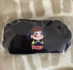 不二家　ペコちゃんリバーシブルポーチ（ブラック）